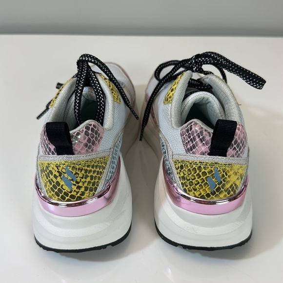 Skechers Rovina Jungle Vibes White Faux Leather Chunky Dad Sneakers Size 7 - Picture 7 of 15